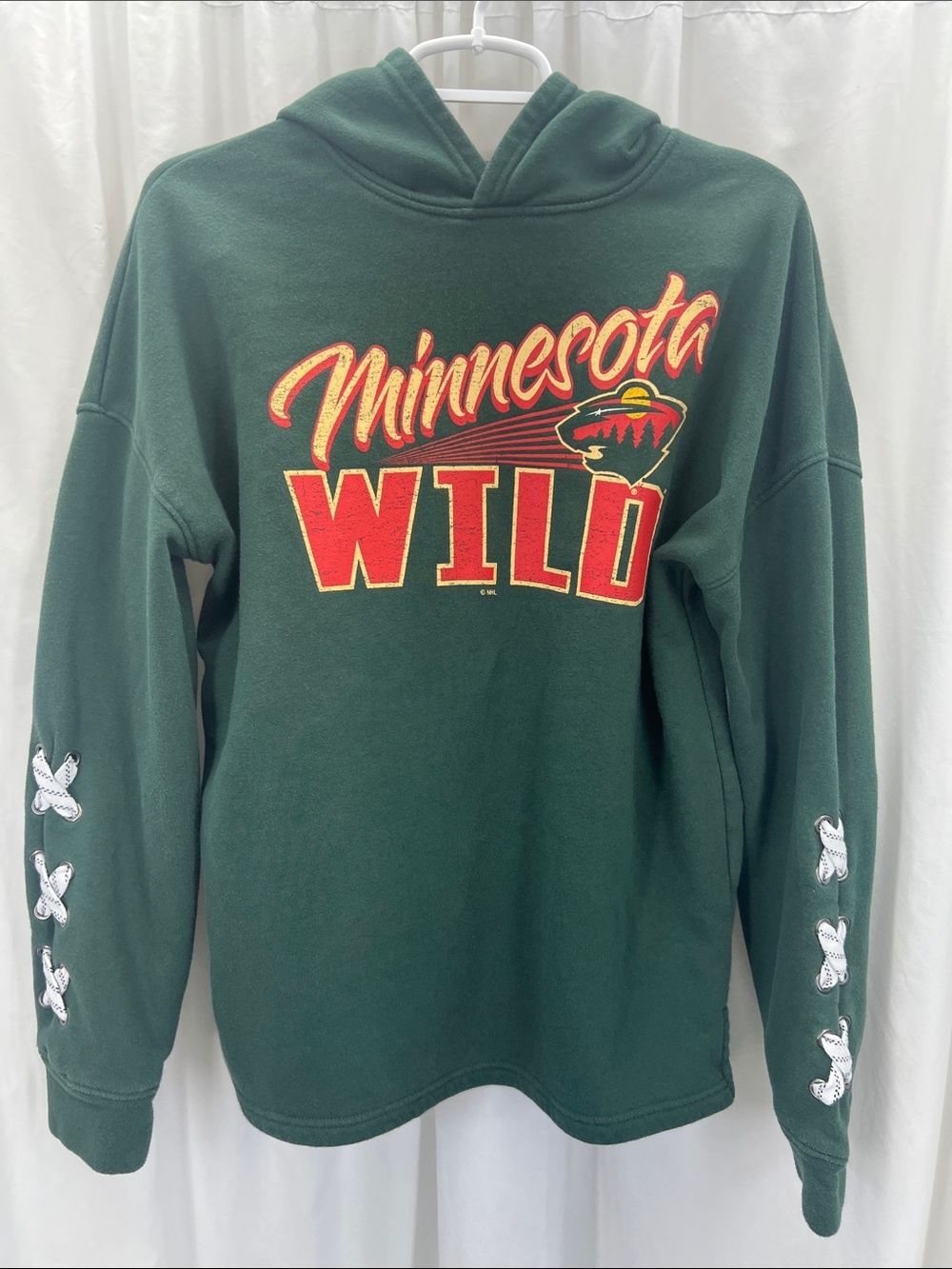 NHL Minnesota Wild Dark Green Pullover Women’s Small Ice Hockey Sports